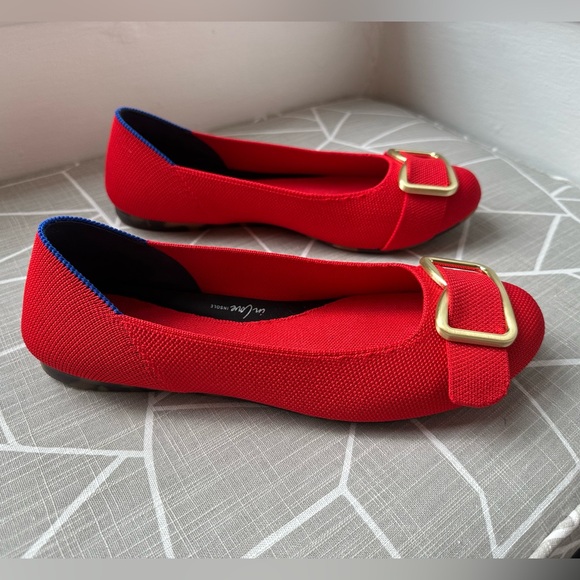 Rothy’s The Emblem Ballet Flat in Cardinal Red - Picture 6 of 7